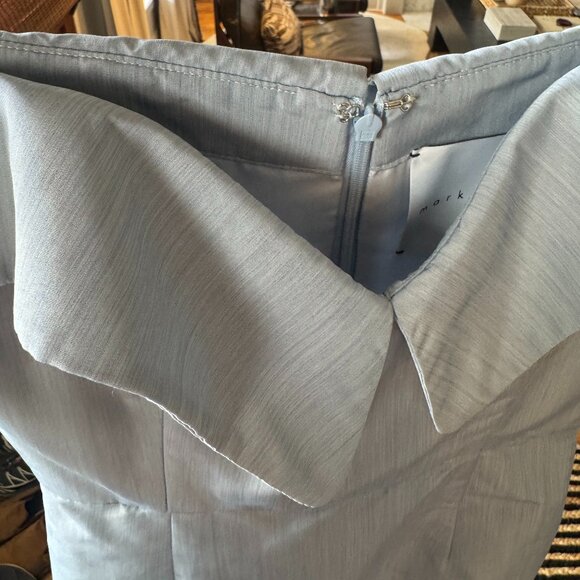 NWT Markarian Sarika Gown Dress, Dusty Blue, Size 4 - Picture 14 of 16